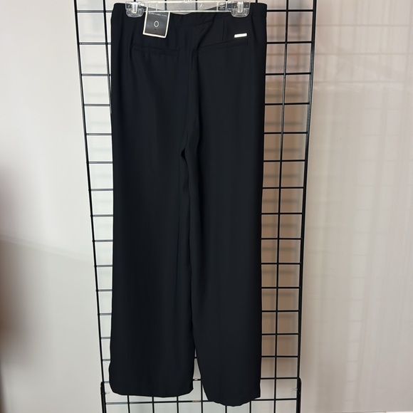CHICO'S Black Label - Black Front-Slit Wide Leg Pants NWT Sz 0 - Picture 3 of 7
